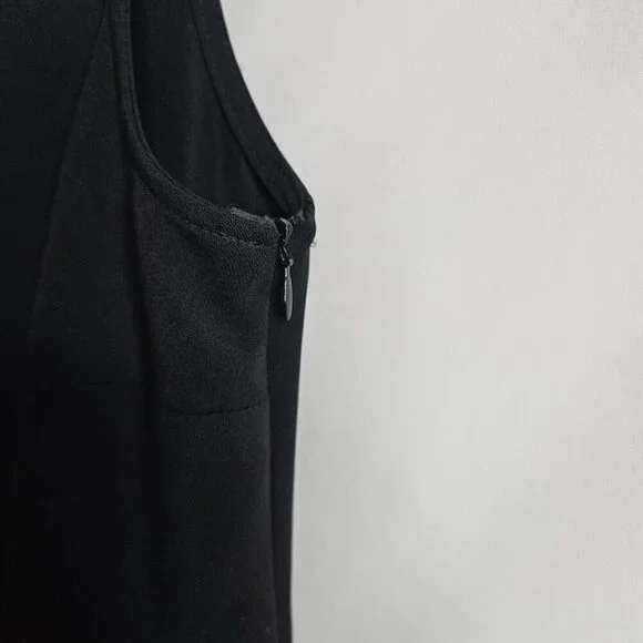 COLDWATER CREEK Y2K Dress BLACK size S Chic Elegant Minimalist Party Sleeveless - Picture 4 of 7